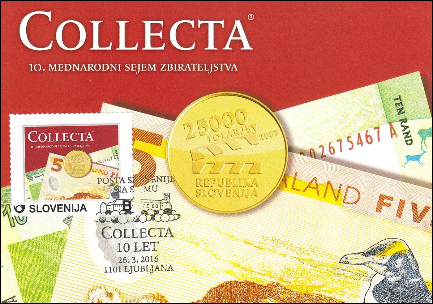 POŠTA SLOVENIJE NA SEJMU COLLECTA 2016 10 LET   